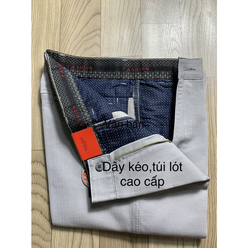 Quần kaki trung niên ống suông công sở kk968 - Xưởng may Phúc Hằng