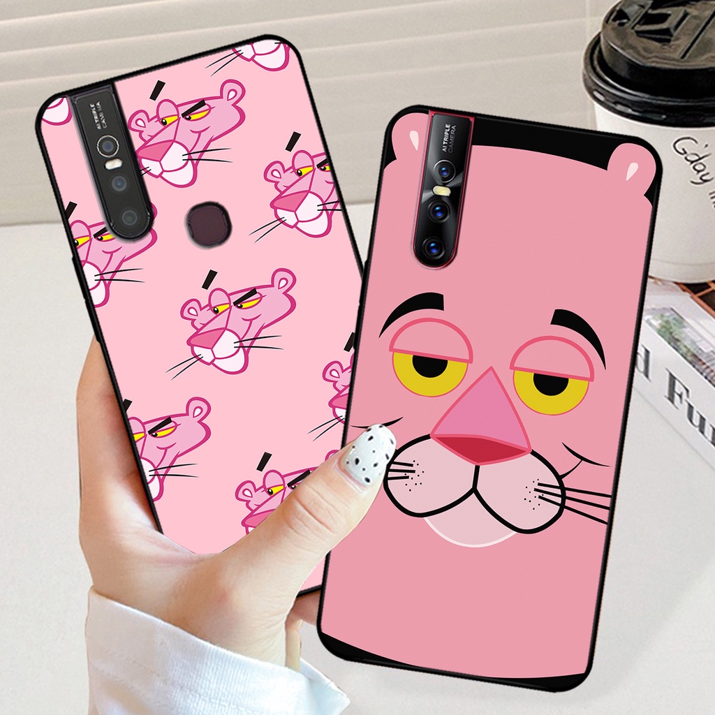 Ốp lưng Vivo V15 / V15 Pro in hình gấu dâu losto, pink panther đáng yêu,hot trend.