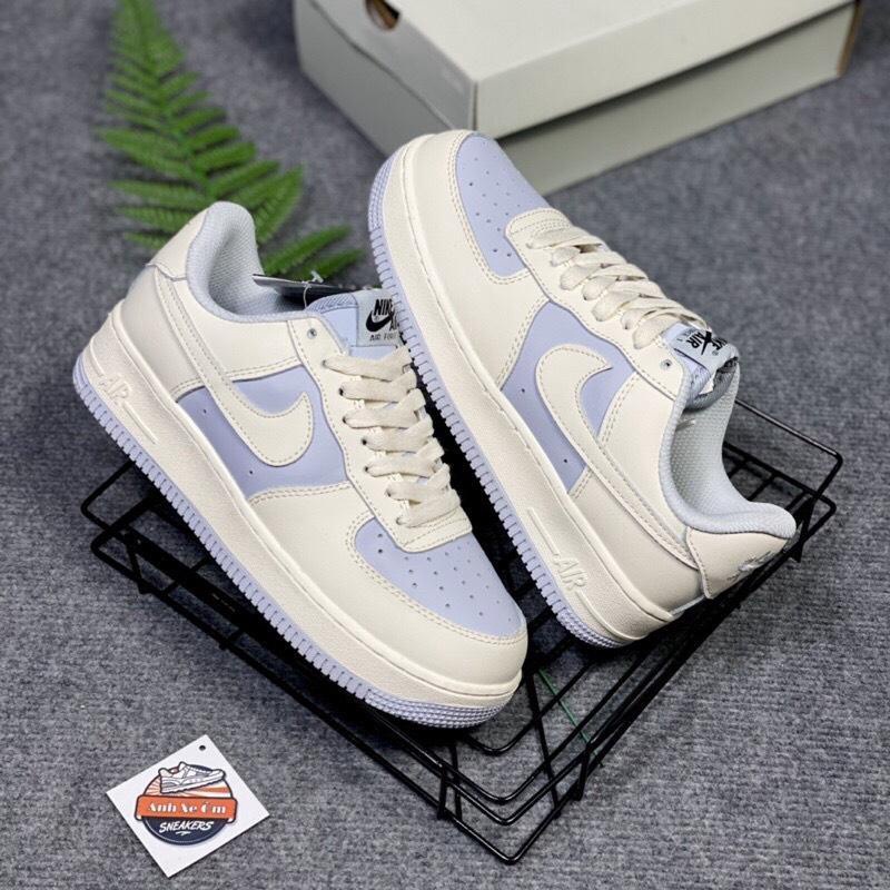 GIÀY AF1 xanh trắng bản s.cấp, sneaker_Air force xanh kem nam nữ full size 36-43 box bill