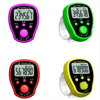 Máy bấm niệm Phật ký số, máy đếm tụng kinh nhớ được số có đèn LED loại cao cấp - Lá Bối