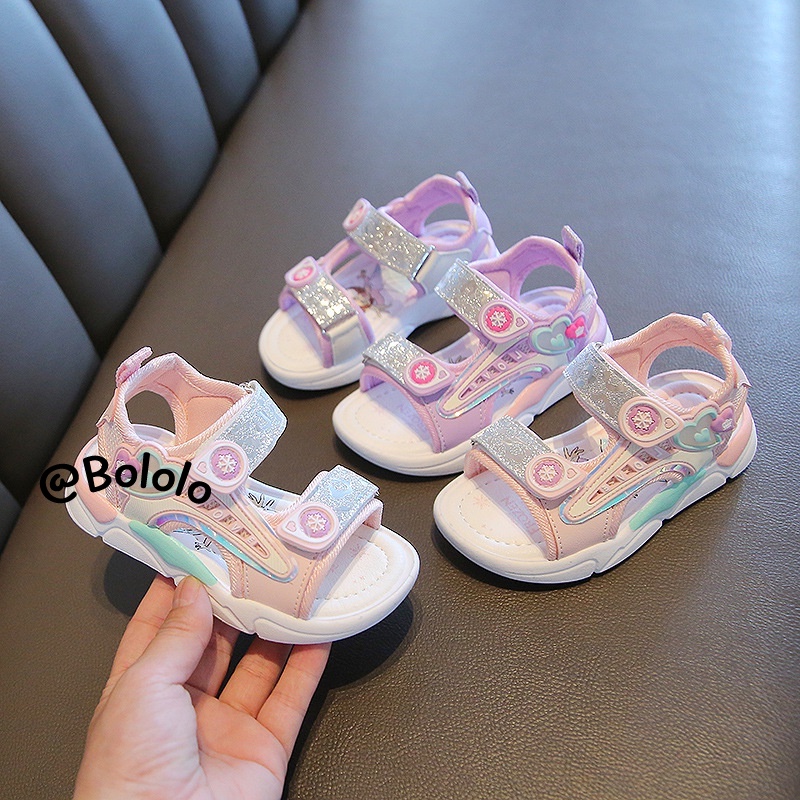 Bololo Xăng đan Đế Mềm Họa Tiết Hoạt Hình Xinh Xắn Dành Cho Bé Gái