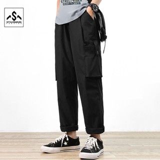 Quần jogger kaki thun cứng ống suông bo gấu nam STYLE MARVEN năng động trẻ trung jogger 9000019