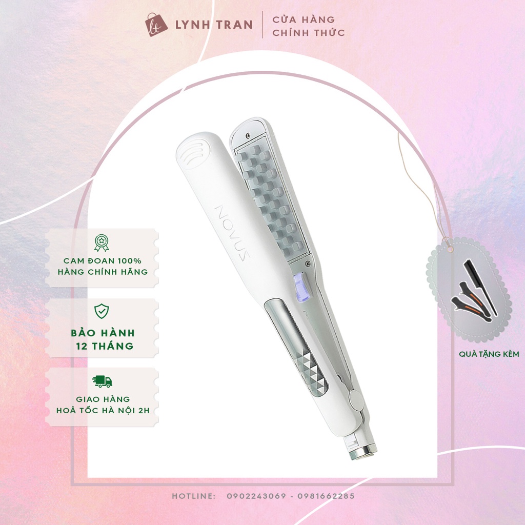 Máy dập phồng tóc chân vuông ion Novus