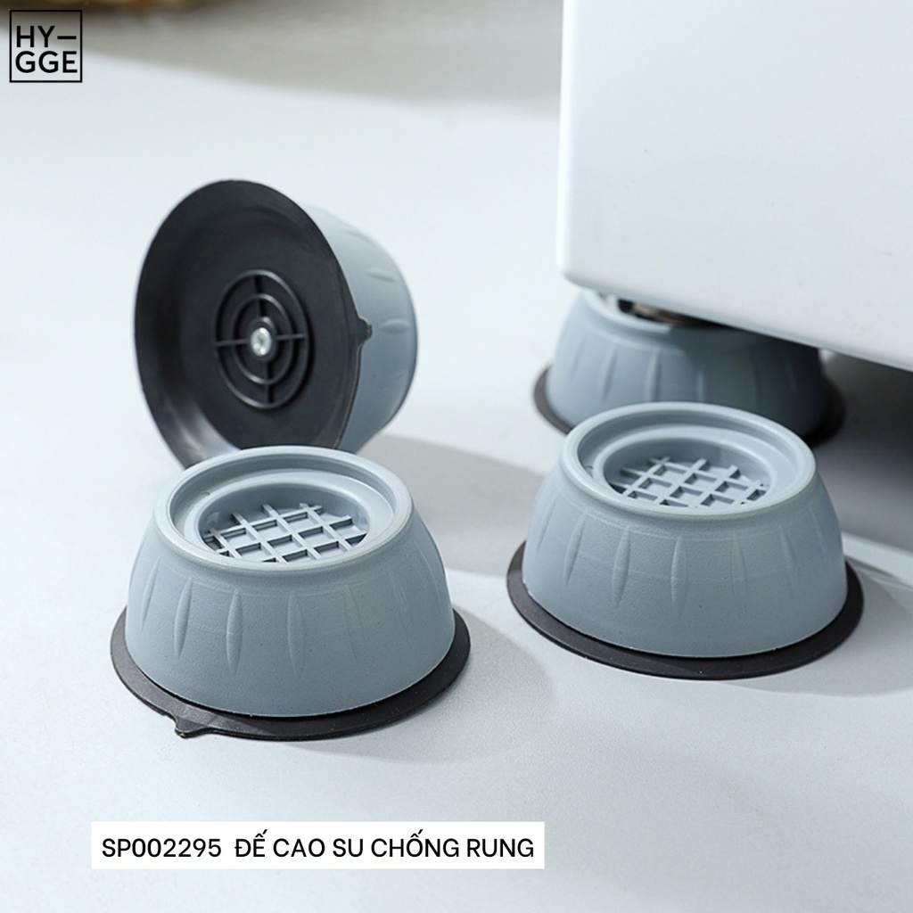Set 4 đế cao su chống rung, chất liệu nhựa TPR cao cấp
