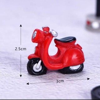 Mô hình xe máy cổ màu đỏ m2037