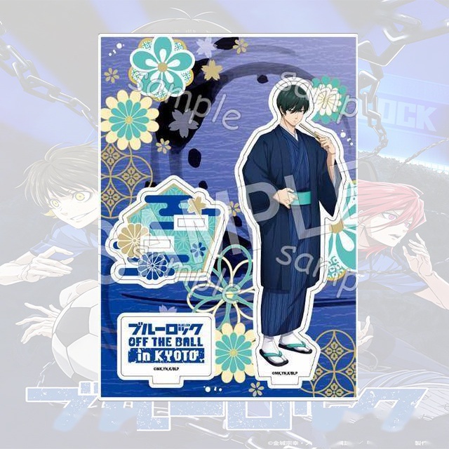 Giá Đỡ Đồ trang trí Nhân Vật Yukimiya Sae Nagi Rin Isagi Mặc Kimono Blue Lock