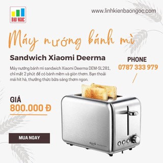 Máy nướng bánh mì sandwich Deerma Toaster DEM-SL281
