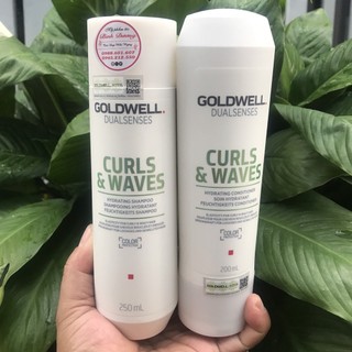 Gội xả dưỡng tóc xoăn Curly Twist Goldwell Dualsenses Hydrating 250ml/200ml*NEW*