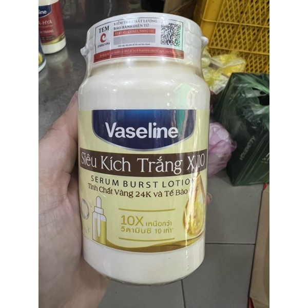 Kích trắng vasaline x10 250gram
