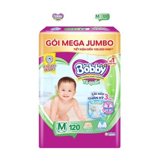 Bỉm quần Bobby Mega Jumbo  size M112+4/M112+8