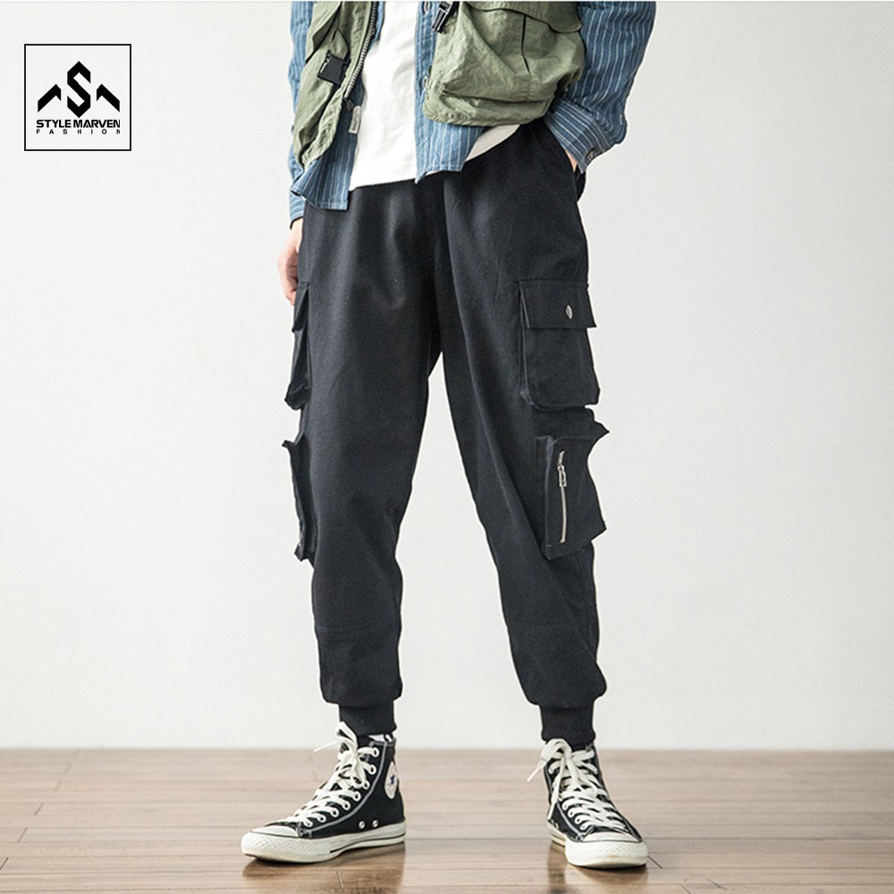 Quần jogger kaki nam túi hộp STYLE MARVEN phối khóa kéo thể thao năng động - QUAN SM027 | BigBuy360 - bigbuy360.vn