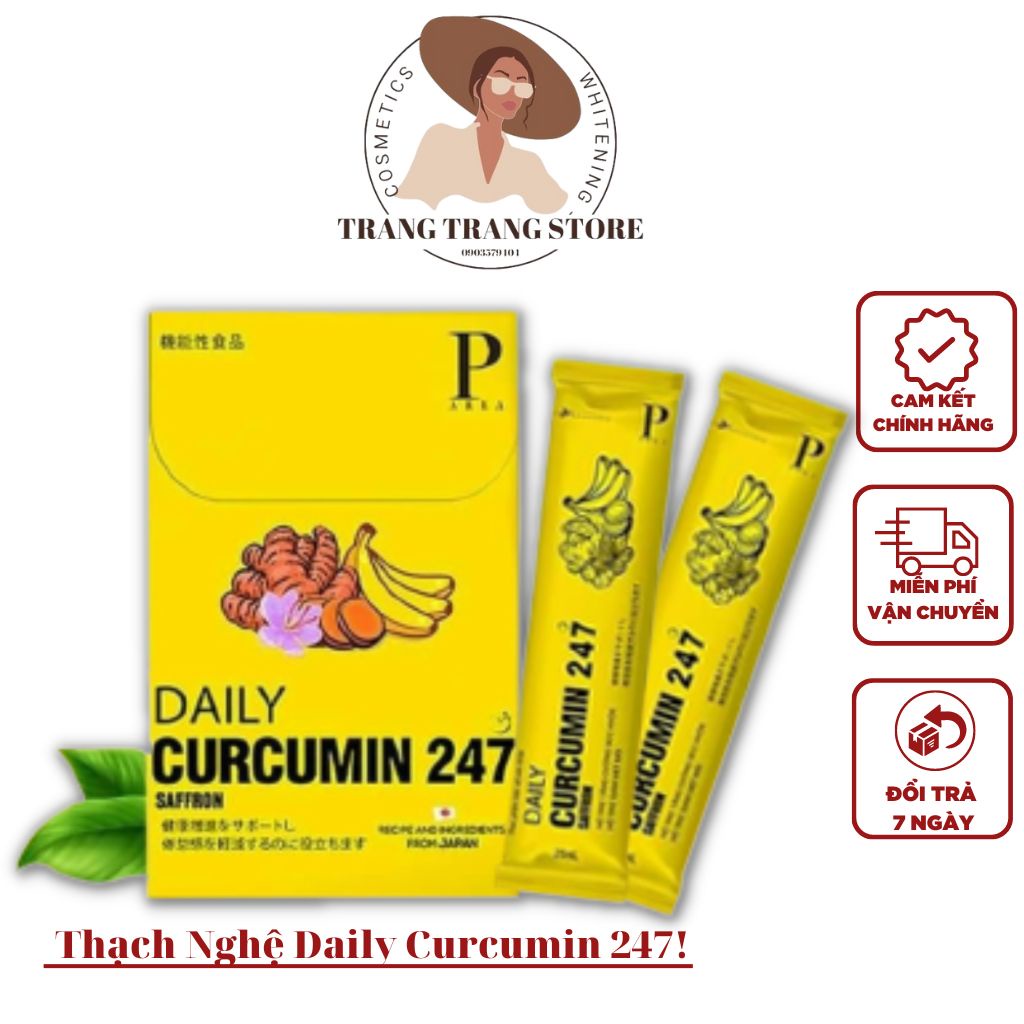 Thạch Nghệ Safron 247 Vị Chuối Từ Nhật Bản, Bổ Sung Tinh Chất Nghệ Nano Curcumin, Giúp Tăng Đề Kháng