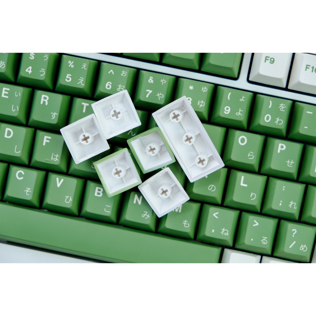 GMK Matcha Cakel Keycap, 129 Phím Keycaps PBT Cherry Profile DYE-SUB Cá Tính GMK Matcha Cakel Keycaps Cho Bàn Phím Cơ
