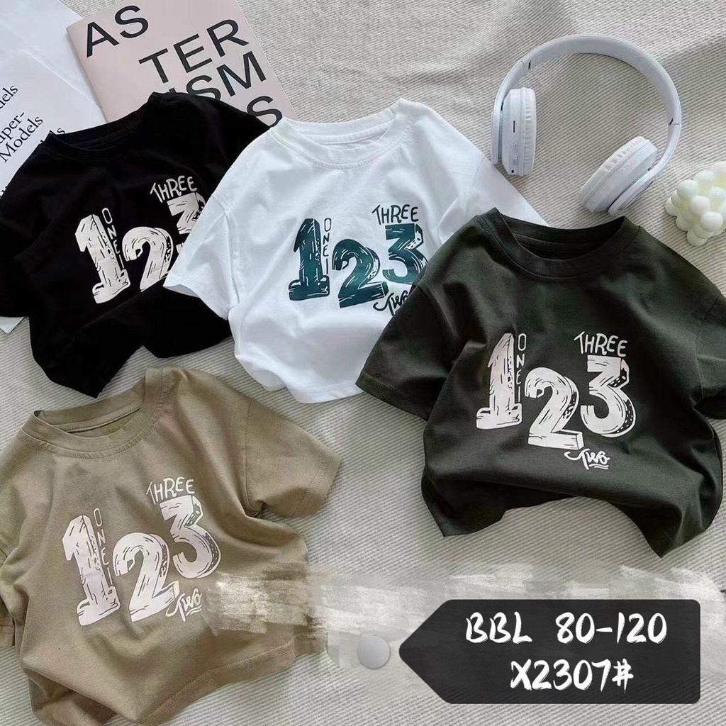 Áo bé trai hàng quảng châu mẫu mới áo phông trẻ em chất cotton loại đẹp cho bé từ 8-22kg