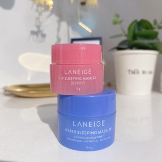 Set mặt nạ ngủ mặt & môi mini LANEIGE SLEEPING MASK