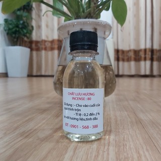 Chất lưu hương incense : 80 - chuyên dùng cho nước hoa - 100 ml