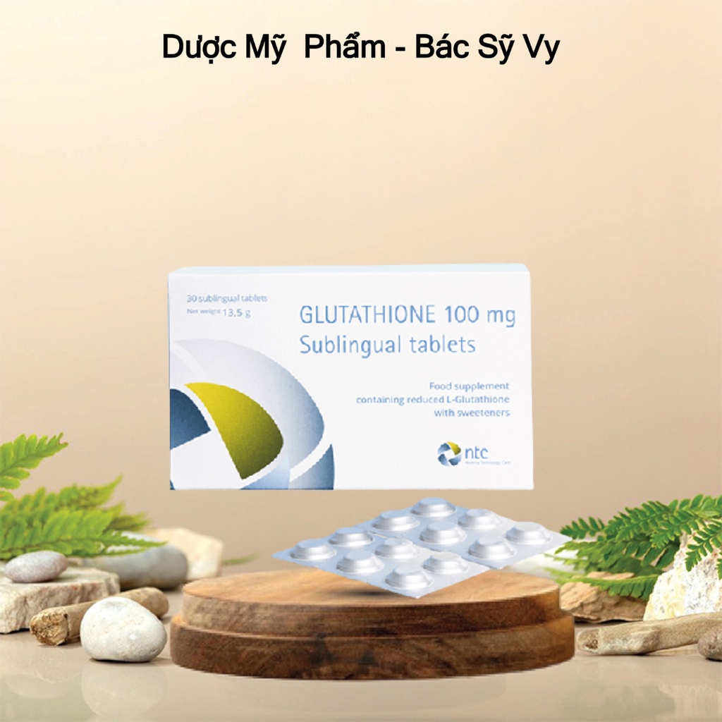 Viên Ngậm Trắng Da Glutathione Thành Phần An Toàn Cho Cơ Thể