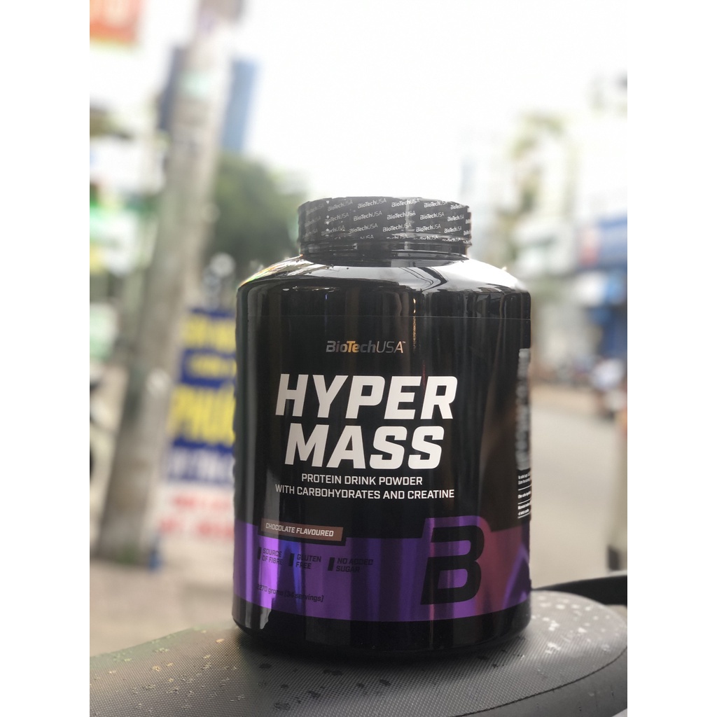Sữa Tăng Cân Hyper Mass 8.8Lbs  BiotechUSA Tăng Cơ phát triển cơ nạc, bổ sung Protein có BCAA, Vitamin, vị ngon