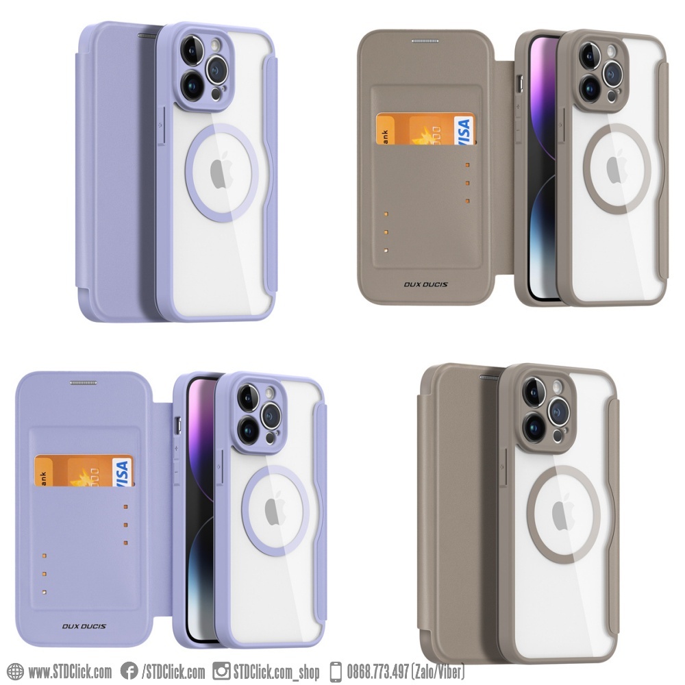 BAO DA IPHONE 14 PRO MAX DUX DUCIS SKIN X PRO CHÍNH HÃNG - HỔ TRỢ SẠC KHÔNG DÂY TỪ TÍNH