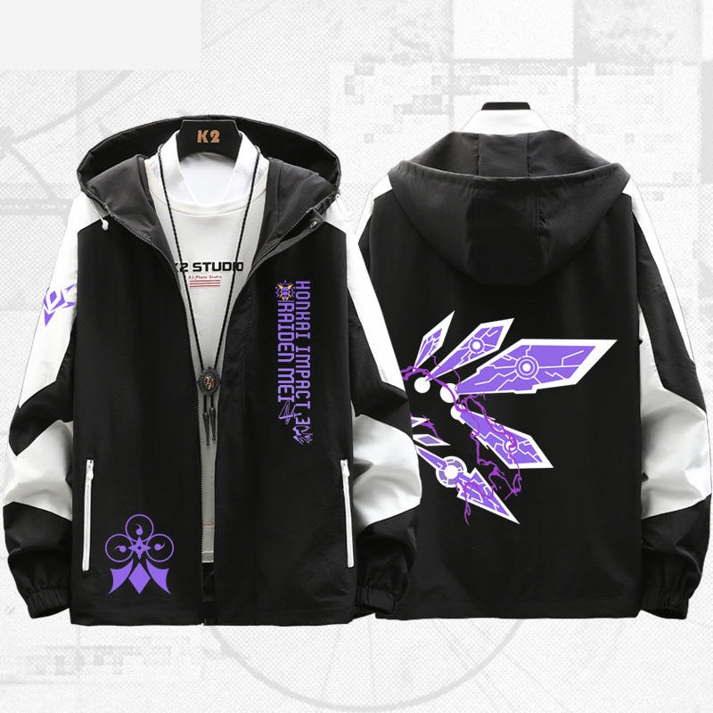 Áo Khoác Hoodie In Hình 3 game Thunder Herrscher Raiden Bud Thời Trang Xuân Thu Cho Cặp Đôi