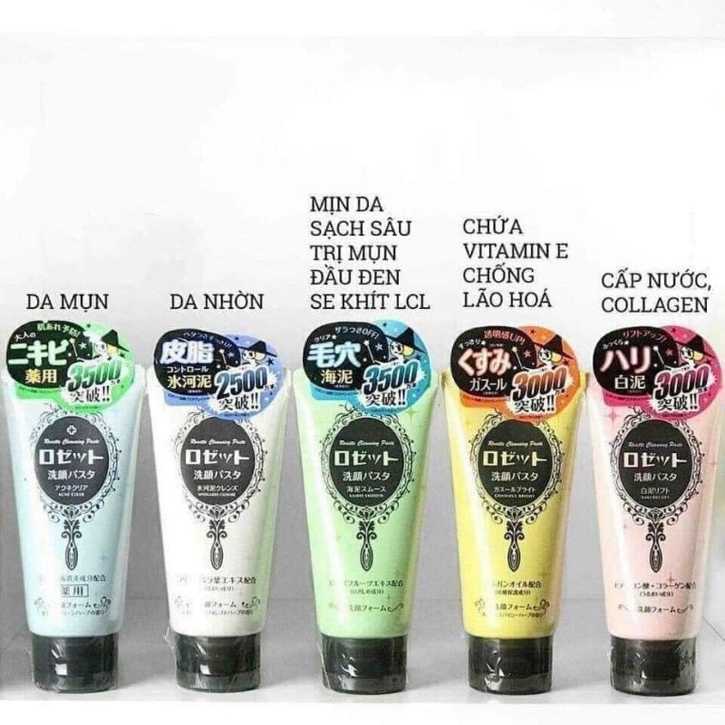 Sữa Rửa Mặt Bùn Khoáng Rosette Nhật Bản - 120g