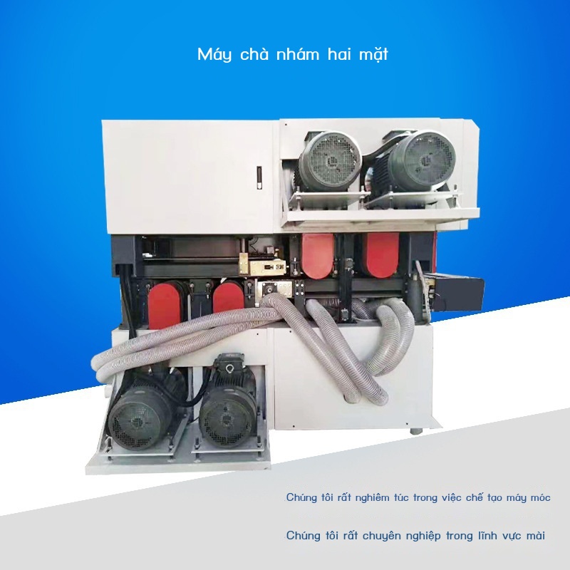 Máy chà nhám 2 mặt có chiều dài cố định chế biến gỗ tự động phẳng đứng mài thể điều chỉnh lên xuống