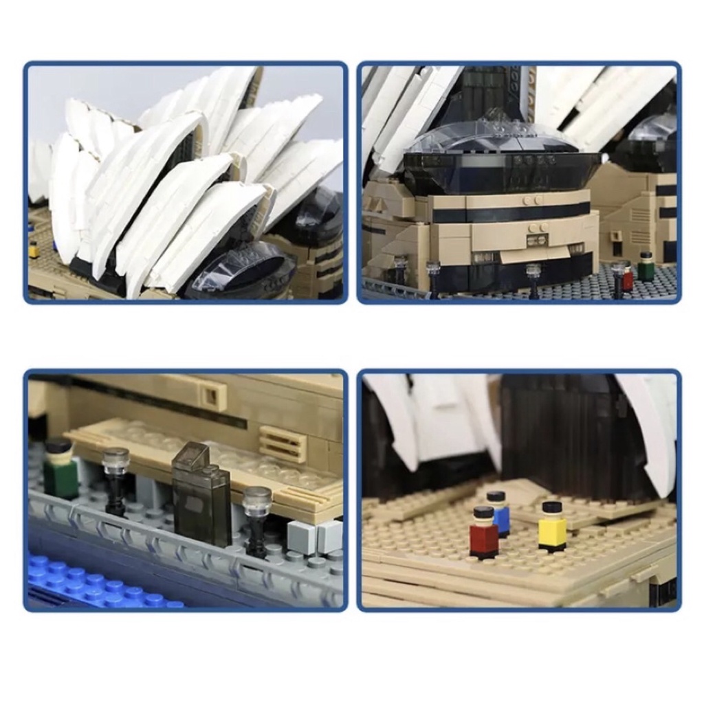 Xếp Hình Wange 8210 Nhà Hát Con Sò Opera House 2937 Mảnh