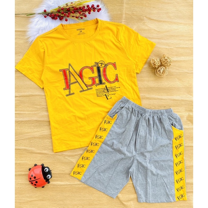 🚗 Bộ cotton hàng shop bé trai từ 55-75kg