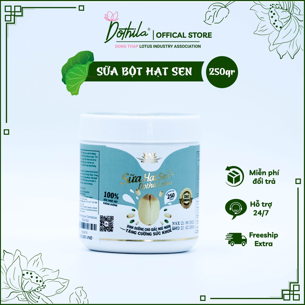 Sữa Hạt Sen Dothalotus, Tăng Cường Năng Lượng, Hũ 250g.