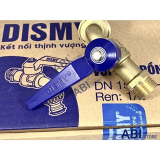 Vòi đồng dismy tay gạt 15 - 20. vòi nước nhà tắm dismy tay gạt màu xanh