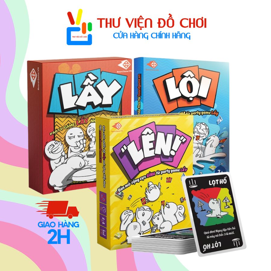 [CHÍNH HÃNG] Combo thẻ bài Lầy - Lội - Lên New editon - Party game - Thư Viện Đồ Chơi