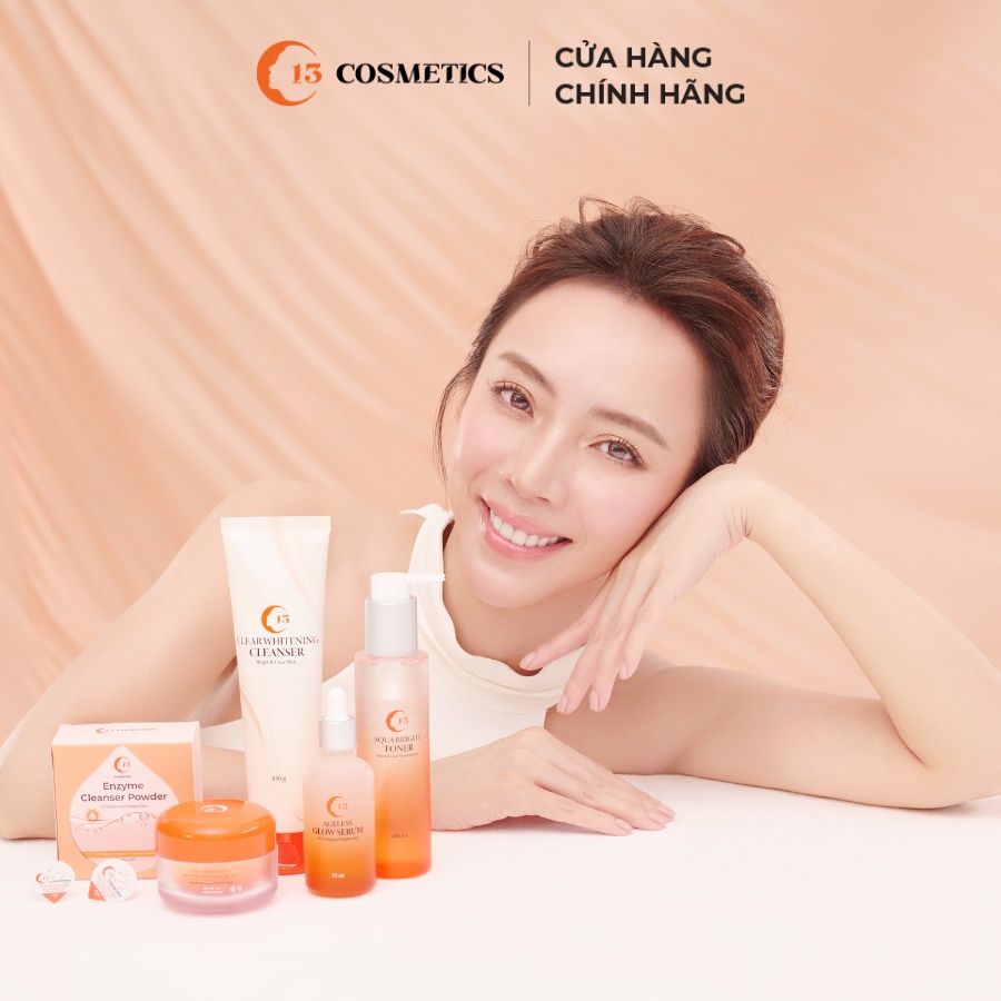 Bộ Chăm Sóc Da Flower Skin Chống Lão Hóa, Dưỡng Ẩm Chuyên Sâu C13 Cosmetics Thu Trang