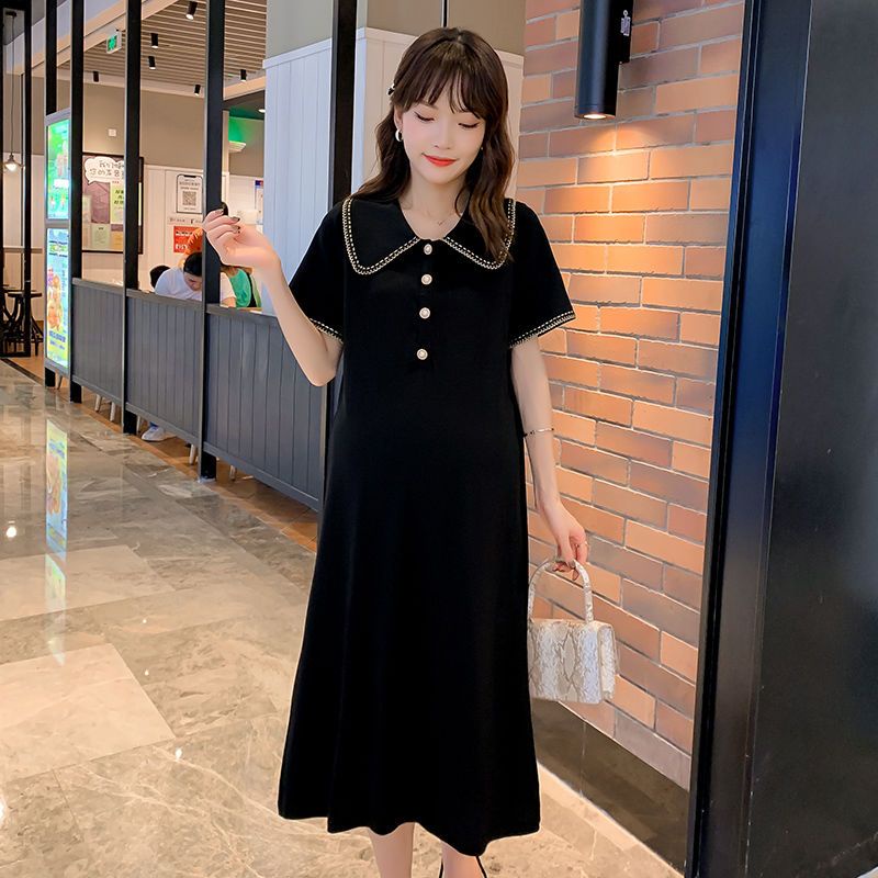 [Hàng Mới Về] Đầm Bầu Dáng Ôm Màu Đen Thời Trang Mùa Hè