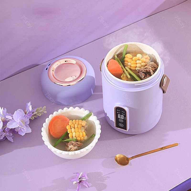 Bình Hâm Nóng Thức Ăn Siêu Tốc Thông Minh, Nồi Hầm Thức Ăn Tiện Lợi Đa Dạng Chế Độ Nấu Hầm Khác Nhau