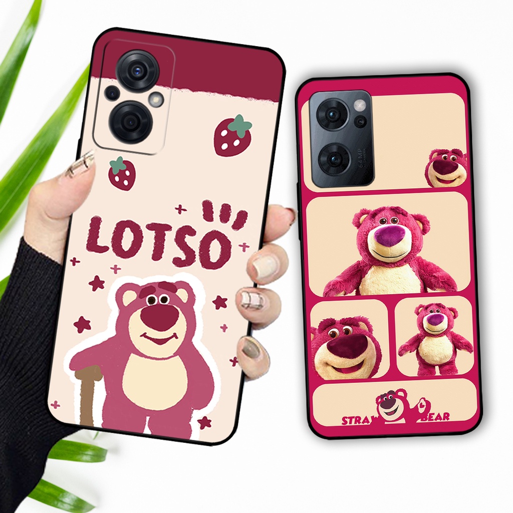 Ốp lưng Oppo Reno 7 4G / Reno 7 5G / Reno 7Z 5G in hình gấu dâu losto, pink panther đáng yêu,hot trend.