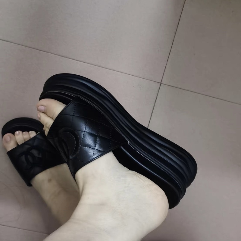 Dép đế bánh mì 7cm Andu Store  dép đế xuồng nữ