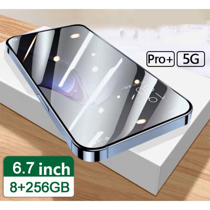 100% Mới 6.7inch Điện thoại di động Màn hình Full HD đt 5G Video hỗ trợ Máy ảnh Điện thoại Mở khóa bằng vân tay kép