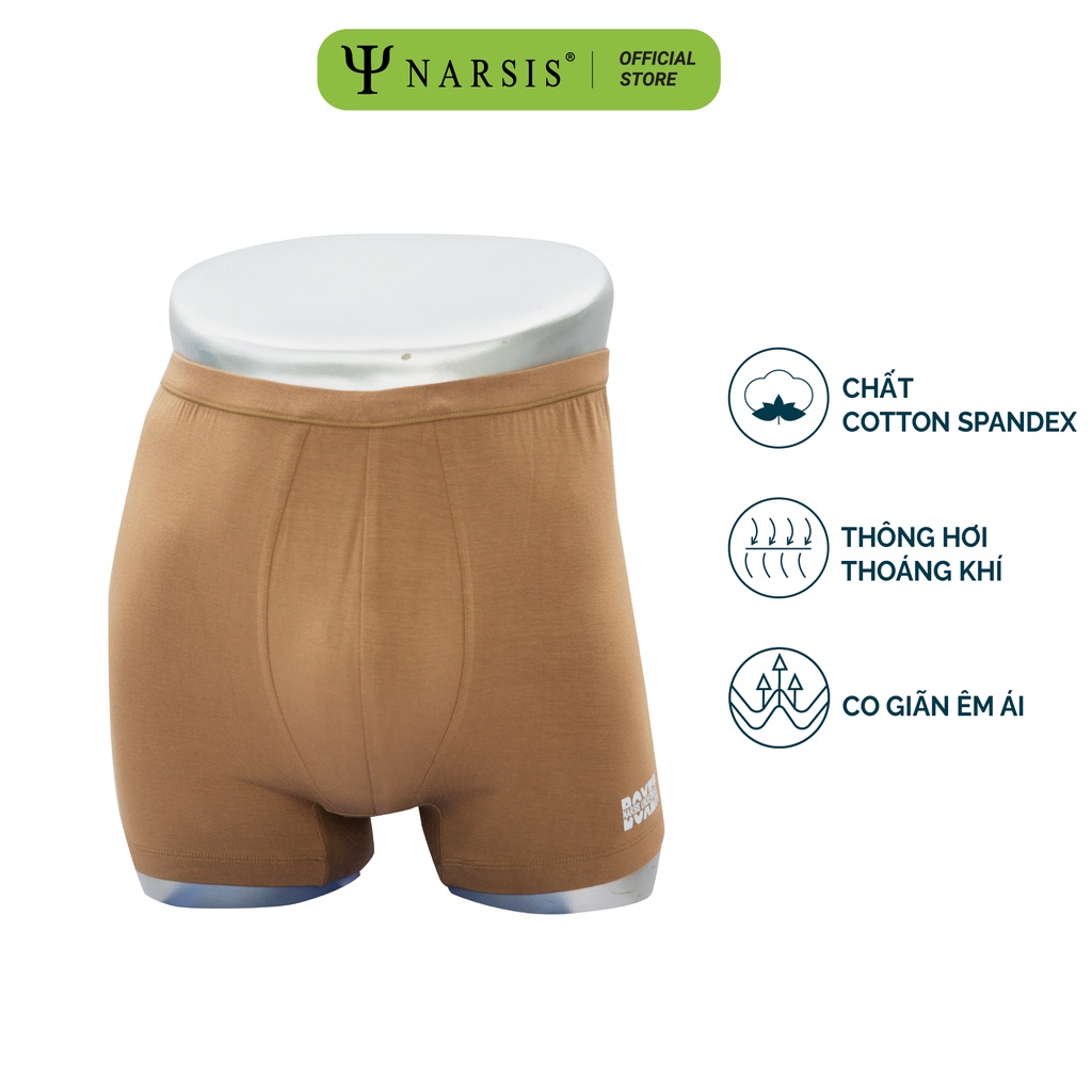 Quần Lót Đùi Nam Boxer Trunk Narsis Sịp Đùi Chất Cotton Thông Thoáng Nhiều Màu Có Lớp Lót Êm Mềm Nhiều Màu Nam Tính