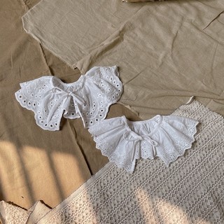  Yếm cổ ren xinh xắn tiện lợi cho bé 