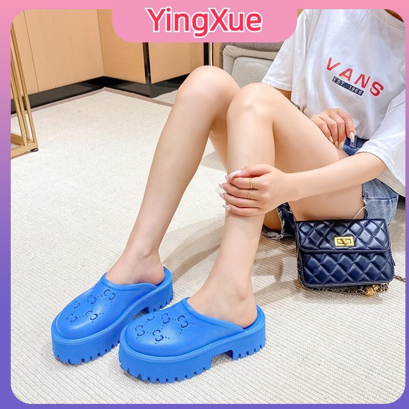 【Hàng Giao Ngay】2023 Mới Đế Dày Dép Nữ Chống Trơn Trượt Chống Mài Mòn Tăng Thường Dép CROCS