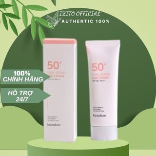 Kem chống nắng nâng tone hàn quốc / Kem Chống Nắng Karadium  Snail Repair Sun Cream SPF 50+ PA+++ 70mL