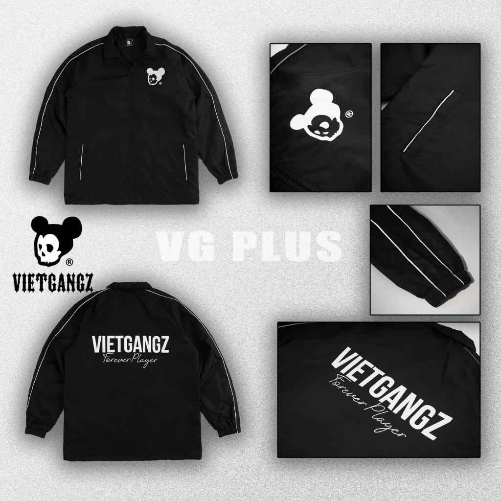 Áo Khoác Jacket Vietgangz Plus - Vietgangz Brotherhood Form Rộng Unisex Nam Nữ
