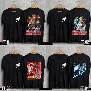 Áo thun Fairy Tail, áo thun in hình Natsu Lucy Erza Gray anime Fairy Tail chất liệu thun cotton