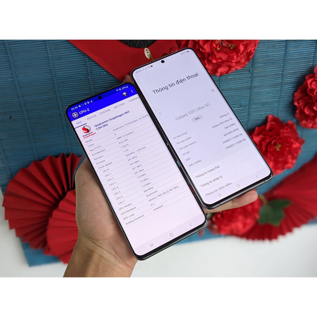 Điện Thoại Samsung Galaxy S20 Ultra 5G mỹ 2 sim 12/128GB Zin áp , màn Không ám , Playmobile