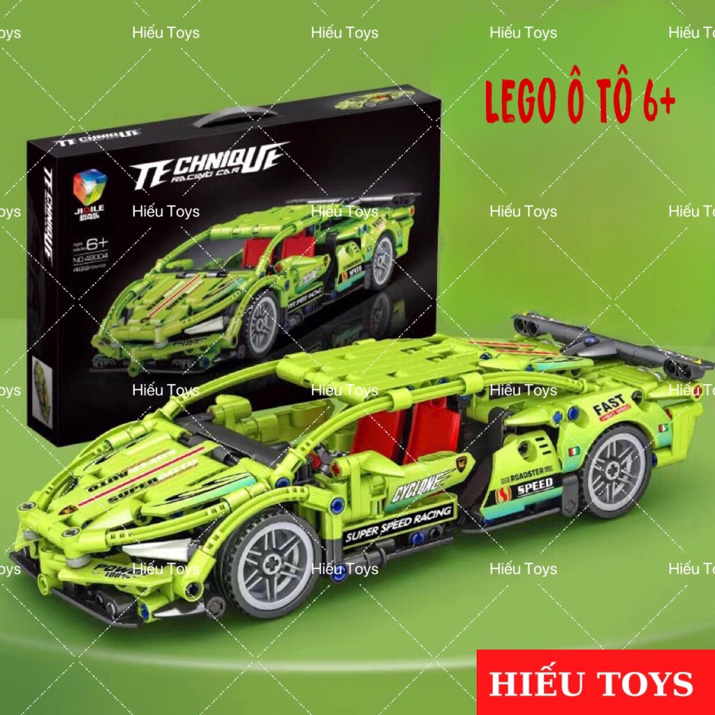 Đồ Chơi Lắp Ráp Mô Hình Siêu Xe Technic Lamboghini 499 Chi Tiết Đồ Chơi Trẻ Em Hiếu Toys