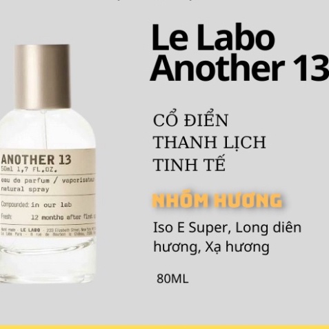 Nước hoa nam chính hãng cao cấp Le La.bo Santal 13 33, dầu thơm lâu mẫu thử 100ml hương thơm dịu nhẹ sang trọng quý phái
