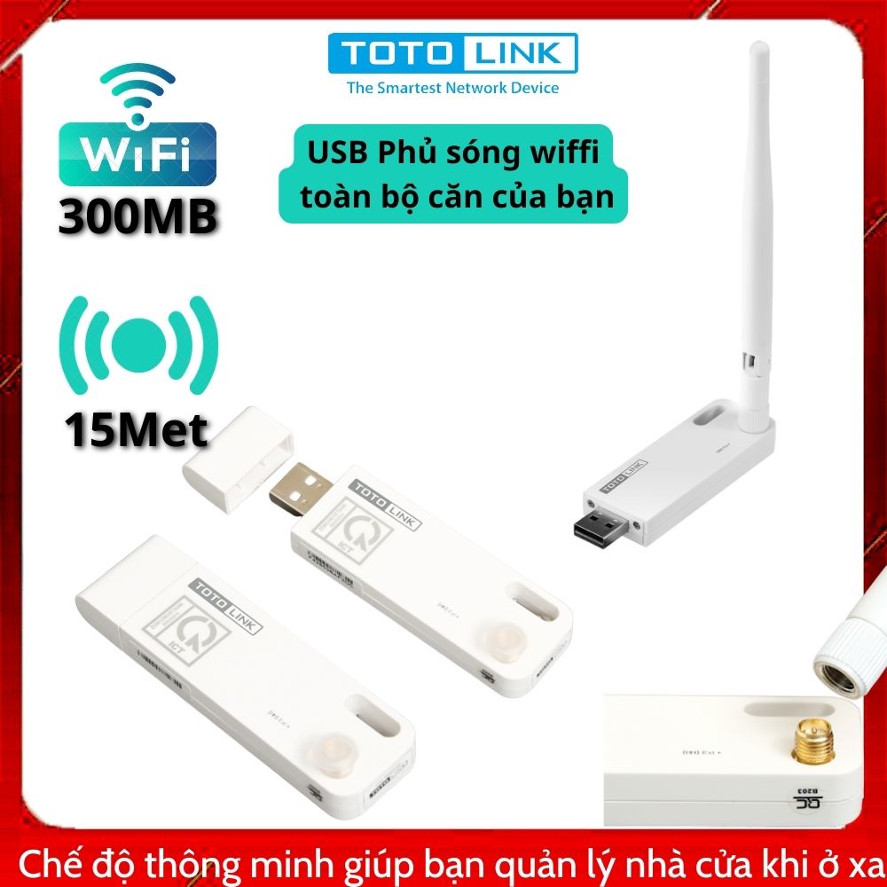 Bộ kích sóng Wiffi TOTO-LINK EX100 MINI nhỏ gọn như một chiếc USB phát và thu sóng cực mạnh 200MB phạm vi 10M
