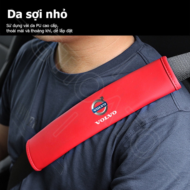 GTIOATO Da DâY Đai An ToàN Ô Tô CàI DâY An ToàN Ô Tô BọC DâY An ToàN Xe HơI Phụ KiệN Ô Tô Trang Trí Oto Phụ KiệN BêN Trong Ô Tô Cho Volvo XC60 S90 XC90 S60 XC40 V60 V90