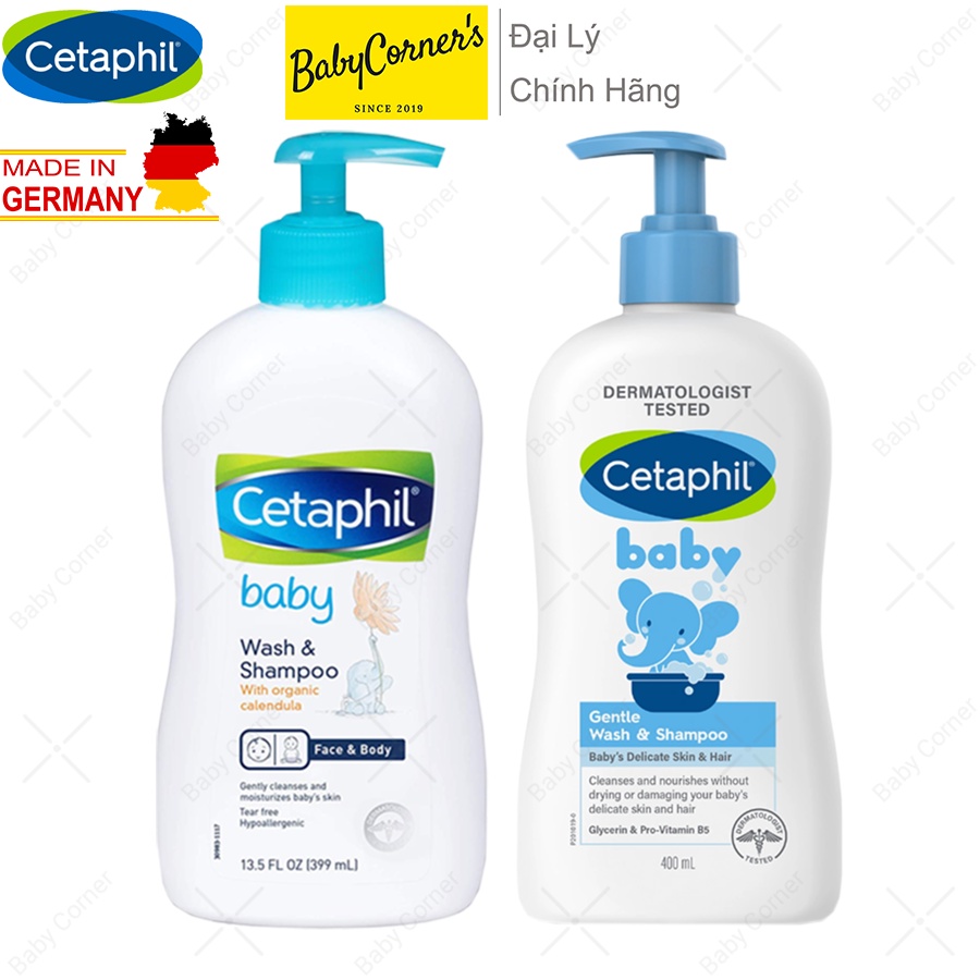 Sữa Tắm Gội Dịu Nhẹ Cetaphil Baby Không Cay Mắt Cho Bé 230ml/ 400ml