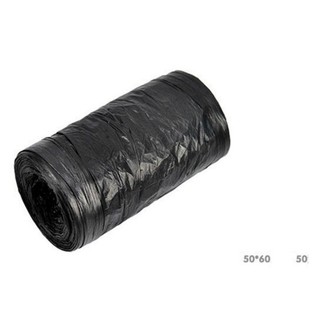 Cuộn 15 túi nilon đựng rác màu đen 50x60cm
